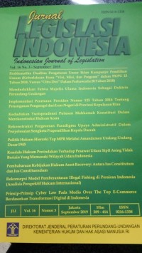 Image of Problematika dualitas pengaturan unsur iklan kampanye pemilihan umum (Keberlakuan frasa 