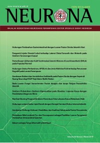 Image of Perbedaan nilai leukosit pra dan pasca operasi sebagai prediktor luaran fungsional perdarahan intraserebral spontan